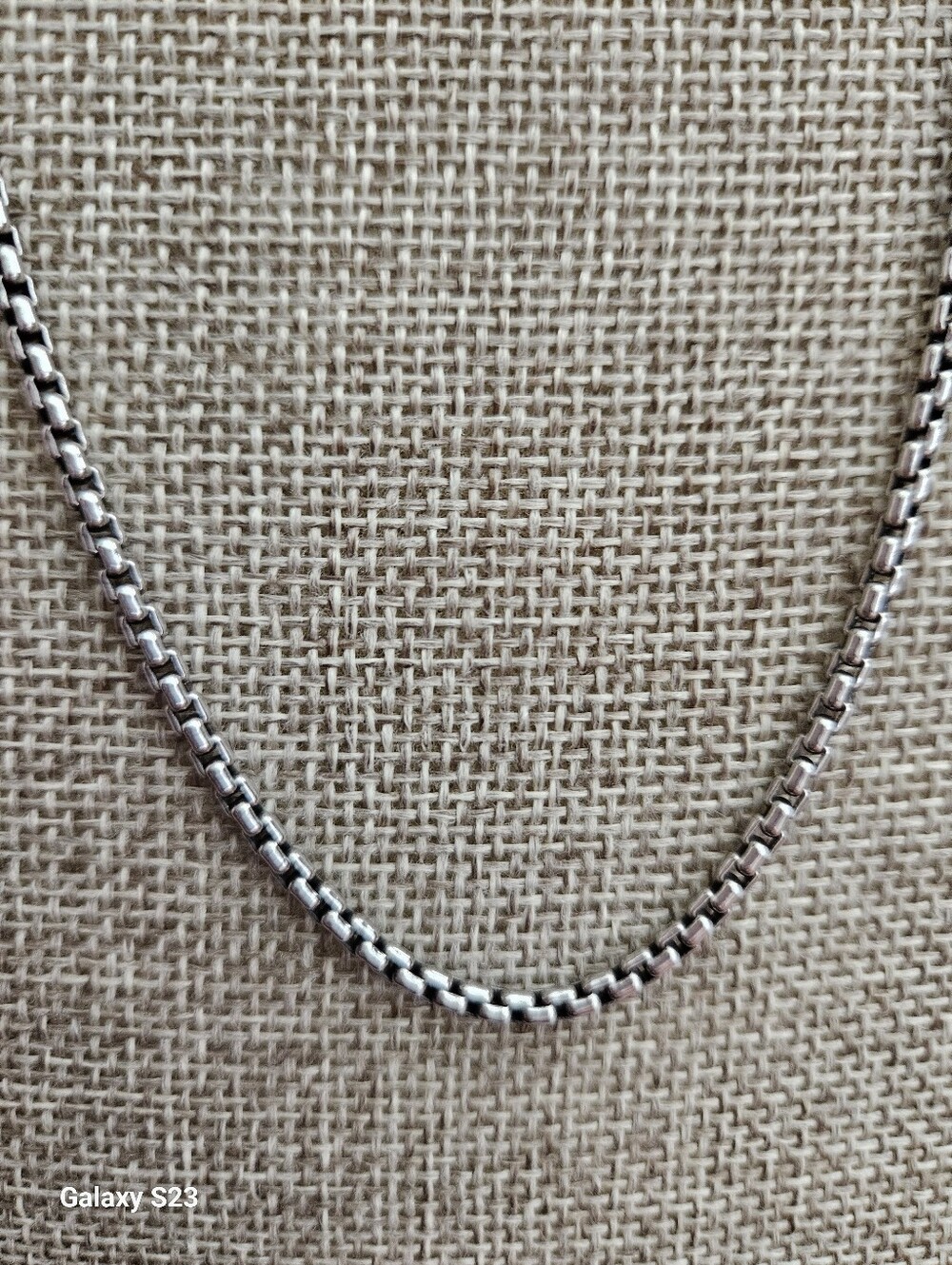 Sterling Silver Round Box Chain